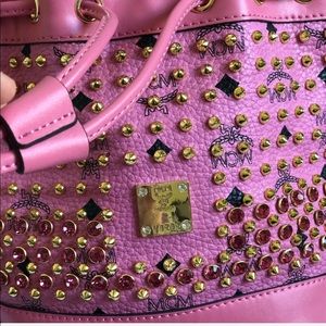 MCM Pink  Mini Diamond 24 Karat Swarovski Bag